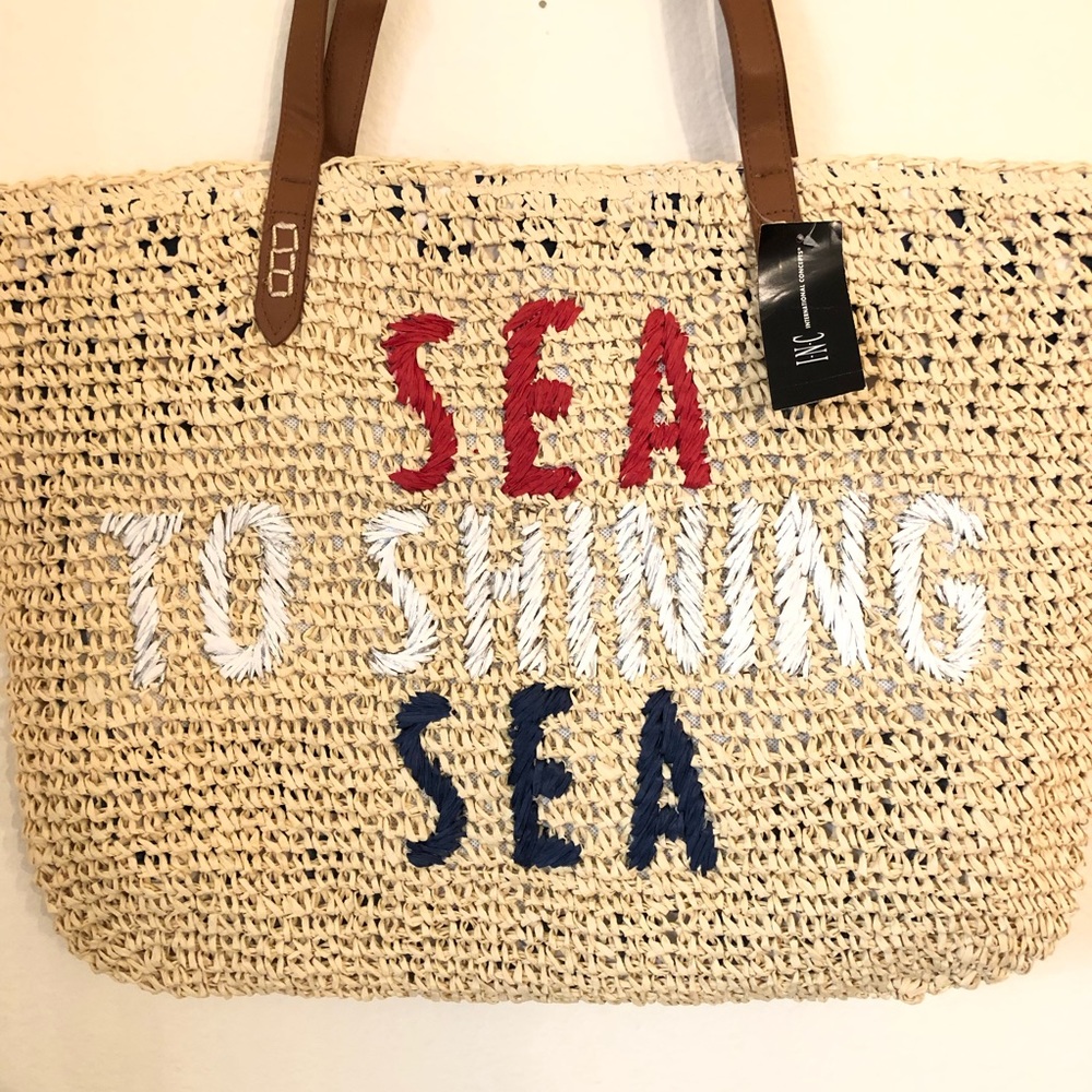 NEW Inc Sea to Shining Sea Straw Tote